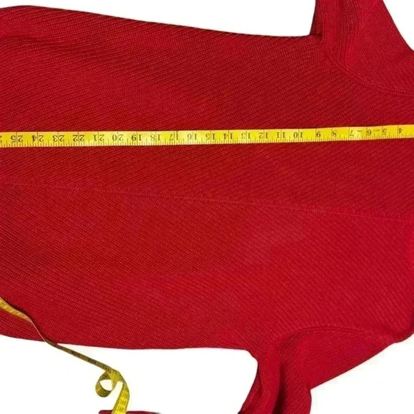 Talbots Marled Cowl Neck Sweater In Red Color Size L. - Picture 8 of 11